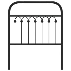 Tête de lit métal noir 75 cm 