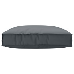 Coussin Pallet pour siège Anthracite 80x80x12 cm Tissu Oxford 