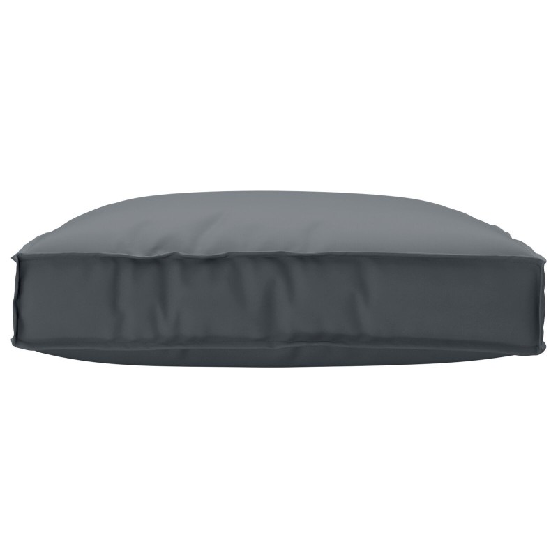 Coussin Pallet pour siège Anthracite 80x80x12 cm Tissu Oxford 