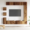 Ensemble de meuble TV mural 9 pcs vieux bois bois d'ingénierie 