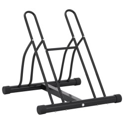 Support de vélo au sol autoportant pour 2 vélos acier 
