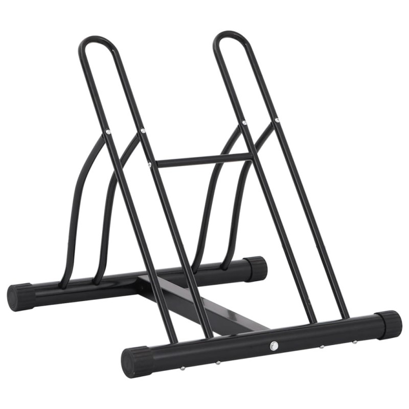Support de vélo au sol autoportant pour 2 vélos acier 