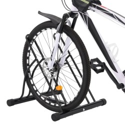Support de vélo au sol autoportant pour 2 vélos acier 