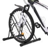 Support de vélo au sol autoportant pour 2 vélos acier 