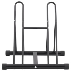 Support de vélo au sol autoportant pour 2 vélos acier 