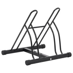 Support de vélo au sol autoportant pour 2 vélos acier 