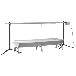 Ensemble de grille et de plateau automatique pour barbecue inox 