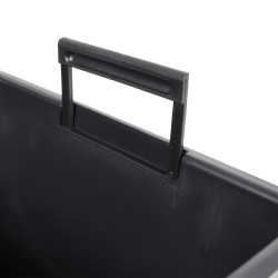 Jardinière et intérieur amovible anthracite 11/26,5 L rotin PP 