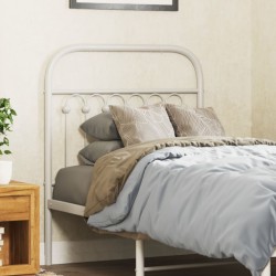 Tête de lit métal blanc 75 cm 