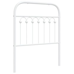 Tête de lit métal blanc 75 cm 
