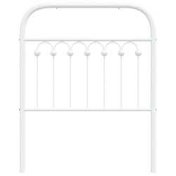 Tête de lit métal blanc 75 cm 