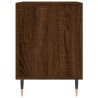 Tables de chevet 2 pcs chêne marron 40x35x50 cm bois ingénierie 