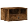 Support d'imprimante chêne fumé 40x32x22,5 cm bois d'ingénierie 