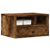 Support d'imprimante chêne fumé 40x32x22,5 cm bois d'ingénierie 