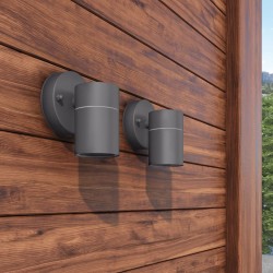Applique murale d'extérieur 2 pcs Acier 