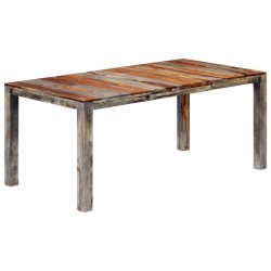 Table à manger Gris 180x90x76 cm Bois massif 