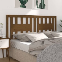 Tête de lit Marron miel 156x4x100 cm Bois massif de pin 