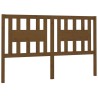 Tête de lit Marron miel 156x4x100 cm Bois massif de pin 