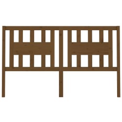 Tête de lit Marron miel 156x4x100 cm Bois massif de pin 