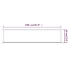 Auvent vertical Terre cuite 60x800 cm Tissu oxford 