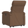 Fauteuil inclinable électrique marron tissu 
