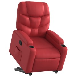 Fauteuil inclinable Rouge Similicuir 
