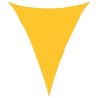 Voile d'ombrage 160 g/m² triangulaire jaune 5x6x6 m PEHD 