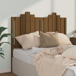 Tête de lit Marron miel 126x4x110 cm Bois massif de pin 