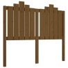 Tête de lit Marron miel 126x4x110 cm Bois massif de pin 