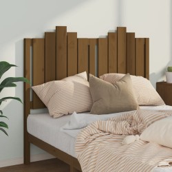 Tête de lit Marron miel 126x4x110 cm Bois massif de pin 
