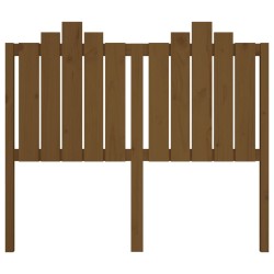 Tête de lit Marron miel 126x4x110 cm Bois massif de pin 