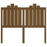 Tête de lit Marron miel 126x4x110 cm Bois massif de pin 