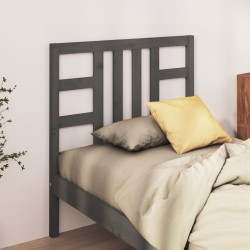 Tête de lit Gris 106x4x100 cm Bois massif de pin 