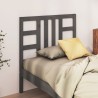 Tête de lit Gris 106x4x100 cm Bois massif de pin 