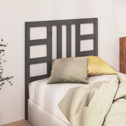 Tête de lit Gris 106x4x100 cm Bois massif de pin 