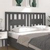 Tête de lit Gris 156x4x100 cm Bois massif de pin 