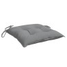 Coussins de chaise lot de 4 gris 50x50x7 cm tissu oxford 