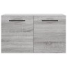 Armoire murale Sonoma gris 60x36,5x35 cm Bois d'ingénierie 