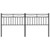 Tête de lit métal noir 200 cm 