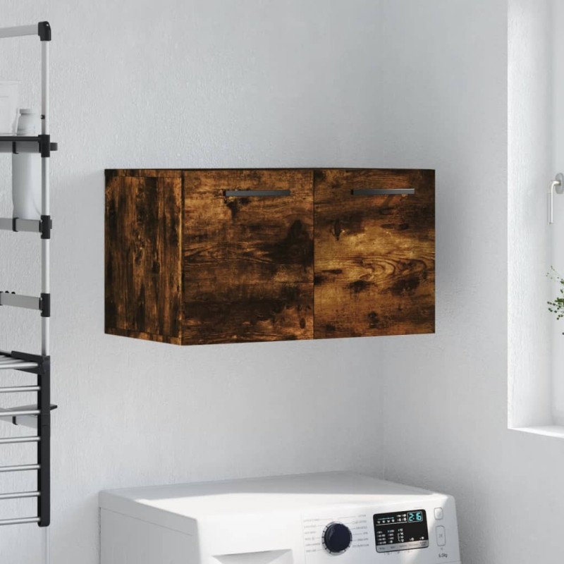 Armoire murale Chêne fumé 60x36,5x35 cm Bois d'ingénierie 