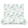 Coussins de palette lot de 2 motif de feuilles tissu Oxford 