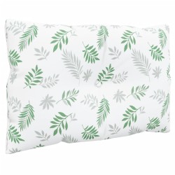 Coussins de palette lot de 2 motif de feuilles tissu Oxford 