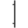 Poignées d'armoire 20 pcs noir 160 mm acier inoxydable 