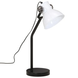 Lampe de bureau 25 W blanc 17x17x60 cm E27 