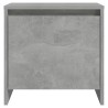 Table de chevet gris béton 45x34x44,5 cm bois d'ingénierie 