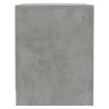 Table de chevet gris béton 45x34x44,5 cm bois d'ingénierie 