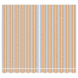 Tissu de remplacement pour auvent rayures multicolores 3x2,5 m 