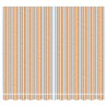 Tissu de remplacement pour auvent rayures multicolores 3x2,5 m 