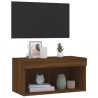 Meuble TV avec lumières LED chêne marron 60x30x30 cm 
