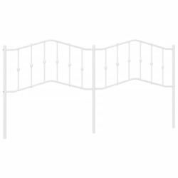 Tête de lit métal blanc 200 cm 